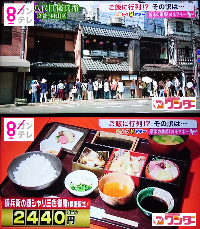 関西テレビ みんなのニュース ワンダー にてご紹介頂きました お知らせ 株式会社八代目儀兵衛 総合情報サイト