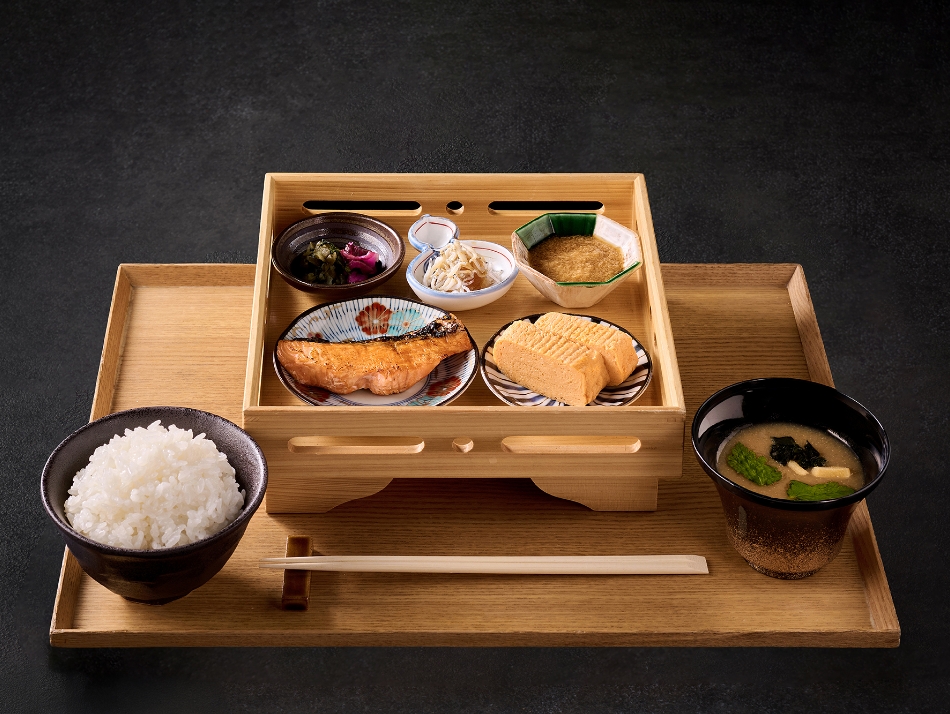 銀しゃけの塩焼き朝御膳